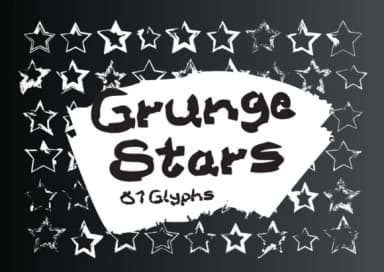 Grunge Stars by GraphicsBam Fonts — Dingbats Font — thumbnail 1