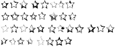 Grunge Stars by GraphicsBam Fonts — Dingbats Font — thumbnail 6