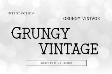 Grungy Vintage by Wow Magic — Slab Serif Font — thumbnail 1