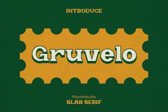 Gruvelo by Phyrdostudio — Slab Serif Font