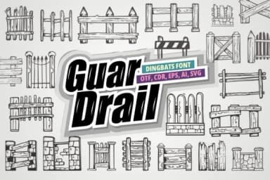 Guardrail by onoborgol — Dingbats Font — thumbnail 1