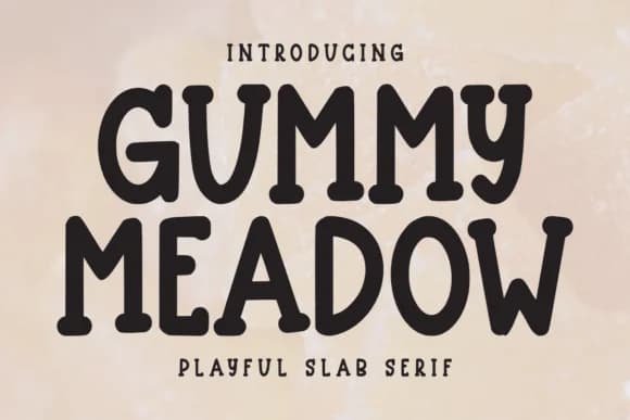 Gummy Meadow by Letterayu — Slab Serif Font