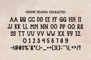 Gummy Meadow by Letterayu — Slab Serif Font — thumbnail 6