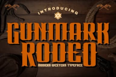 Gunmark Rodeo by Eystore — Slab Serif Font — thumbnail 1