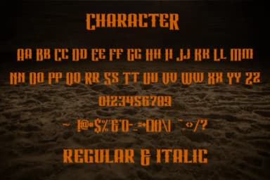 Gunmark Rodeo by Eystore — Slab Serif Font — thumbnail 8