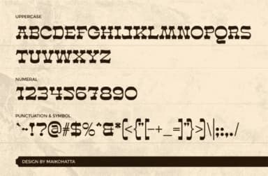 Gunsbuford by maikofarazhatta — Slab Serif Font — thumbnail 3