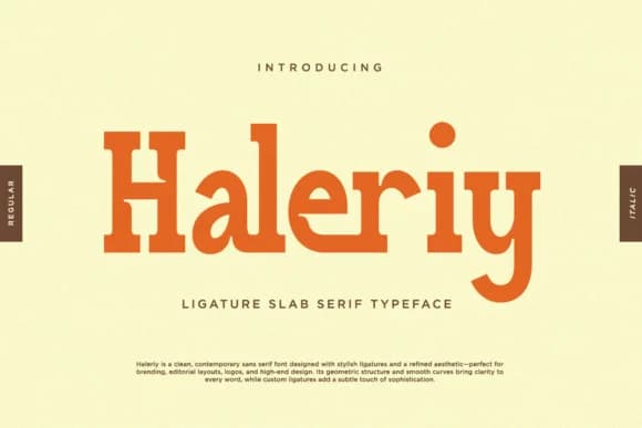 Haleriiy by RagamKata Studio — Slab Serif Font