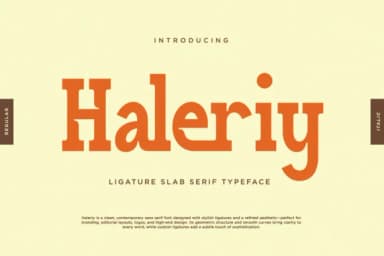 Haleriiy by RagamKata Studio — Slab Serif Font — thumbnail 1