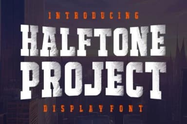 Halftone Project by Dreamspace.studio — Slab Serif Font — thumbnail 1