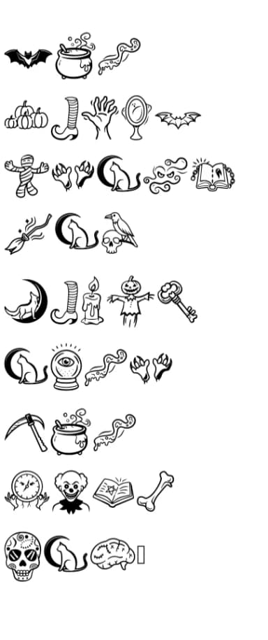 Hallospook by LUXURY T-SHIRT STORE — Dingbats Font — thumbnail 4