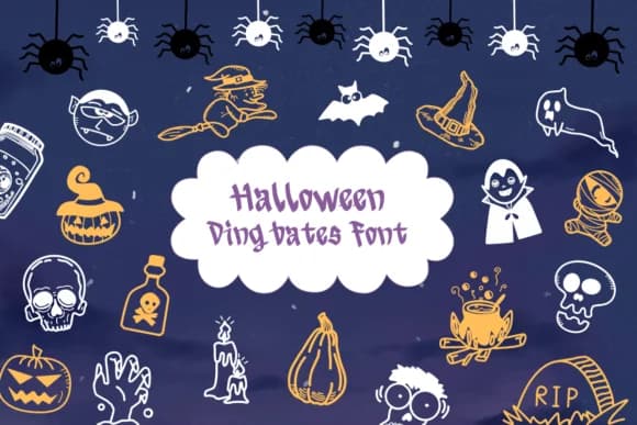Halloween by Natchuta — Dingbats Font