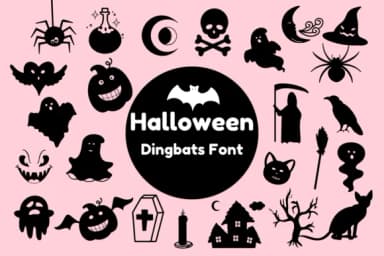 Halloween by Nun Sukhwan — Dingbats Font — thumbnail 1