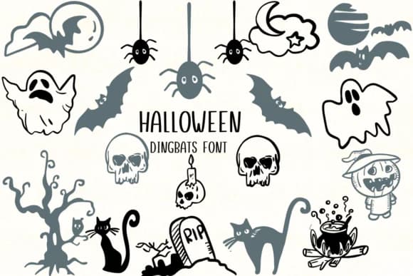 Halloween by Nongyao — Dingbats Font