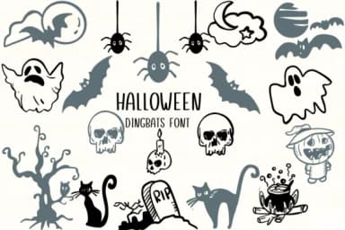 Halloween by Nongyao — Dingbats Font — thumbnail 1