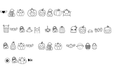 Halloween by Foam-Design Store — Dingbats Font — thumbnail 6