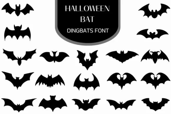 Halloween Bat by Heartcraft Atelier — Dingbats Font