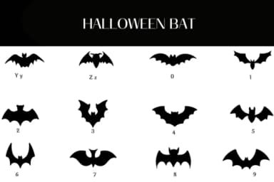 Halloween Bat by Heartcraft Atelier — Dingbats Font — thumbnail 4