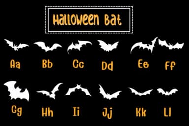 Halloween Bat by PraewDesigns — Dingbats Font — thumbnail 2
