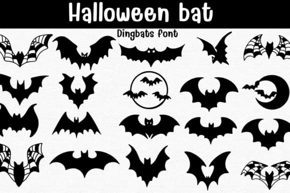 Halloween Bat&nbsp; Font by Sontaya — Dingbats Font
