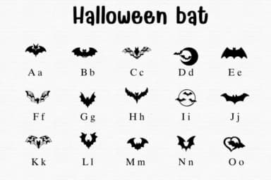 Halloween Bat&nbsp; Font by Sontaya — Dingbats Font — thumbnail 2