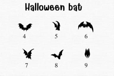 Halloween Bat&nbsp; Font by Sontaya — Dingbats Font — thumbnail 4