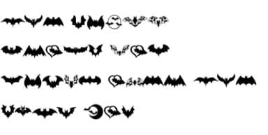 Halloween Bat&nbsp; Font by Sontaya — Dingbats Font — thumbnail 8