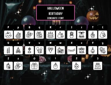 Halloween Birthday by Distiny4919 — Dingbats Font — thumbnail 3