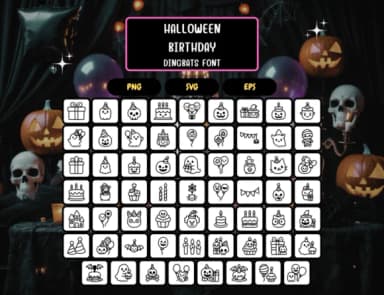 Halloween Birthday by Distiny4919 — Dingbats Font — thumbnail 5