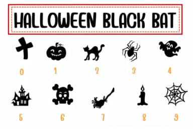 Halloween Black Bat by PraewDesigns — Dingbats Font — thumbnail 4