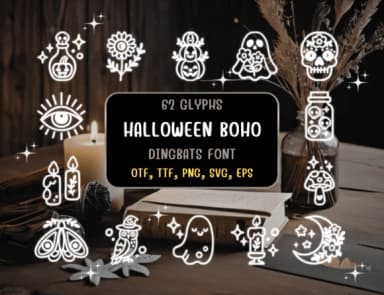 Halloween Boho by Distiny4919 — Dingbats Font — thumbnail 1