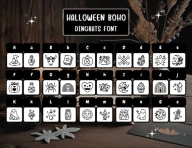 Halloween Boho by Distiny4919 — Dingbats Font — thumbnail 2