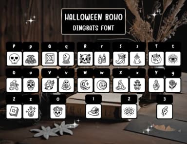 Halloween Boho by Distiny4919 — Dingbats Font — thumbnail 3