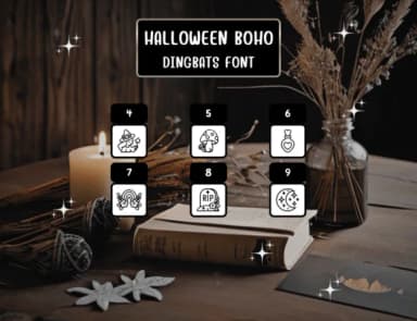 Halloween Boho by Distiny4919 — Dingbats Font — thumbnail 4