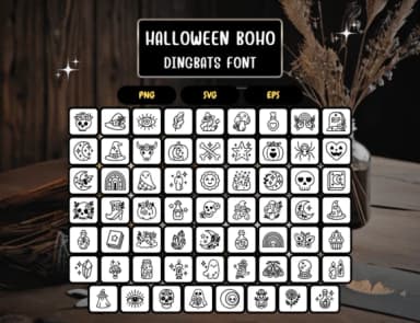 Halloween Boho by Distiny4919 — Dingbats Font — thumbnail 5