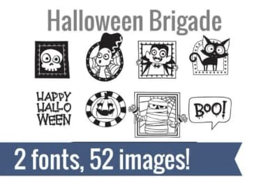 Halloween Brigade Dingbats by Illustration Ink — Dingbats Font — thumbnail 1