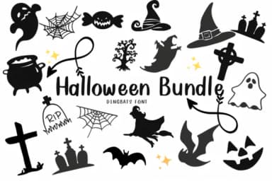 Halloween Bundle by CHANOK — Dingbats Font — thumbnail 1