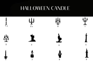 Halloween Candle by Heartcraft Atelier — Dingbats Font — thumbnail 4