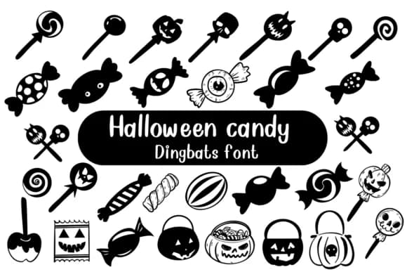 Halloween Candy by Nongyao — Dingbats Font