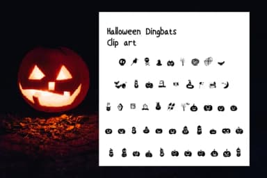 Halloween Clip Art by Ciriative — Dingbats Font — thumbnail 2