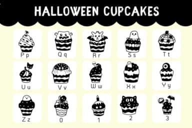 Halloween Cupcakes by Natchuta — Dingbats Font — thumbnail 3