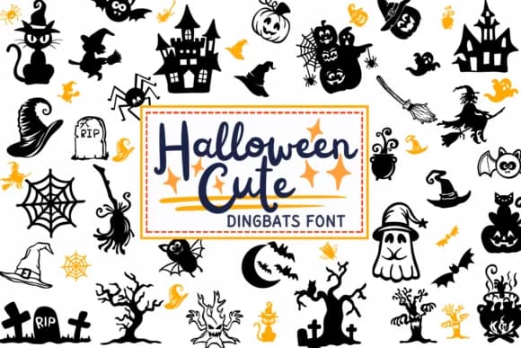 Halloween Cute by PraewDesigns — Dingbats Font