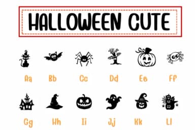 Halloween Cute by PraewDesigns — Dingbats Font — thumbnail 2