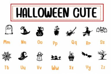 Halloween Cute by PraewDesigns — Dingbats Font — thumbnail 3