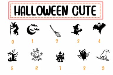 Halloween Cute by PraewDesigns — Dingbats Font — thumbnail 4