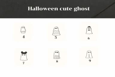 Halloween Cute Ghost by Apiwat Type — Dingbats Font — thumbnail 4