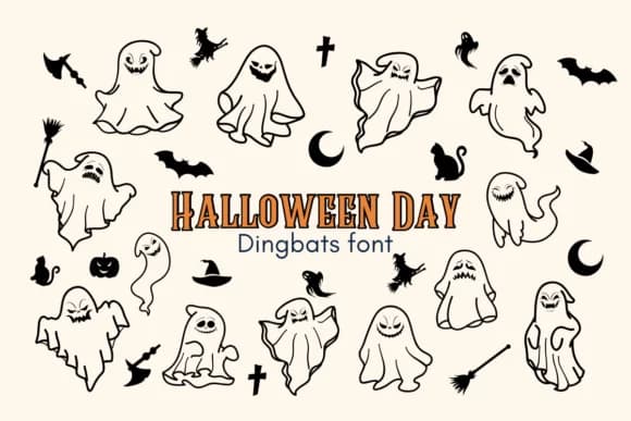 Halloween Day by Nun Sukhwan — Dingbats Font