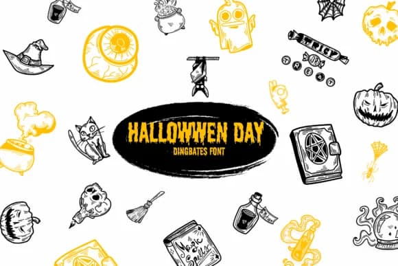 Halloween Day by Suphitchaya — Dingbats Font