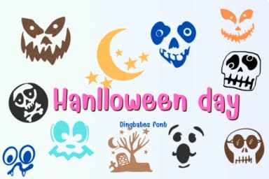 Halloween Day by KinnareeART — Dingbats Font — thumbnail 1