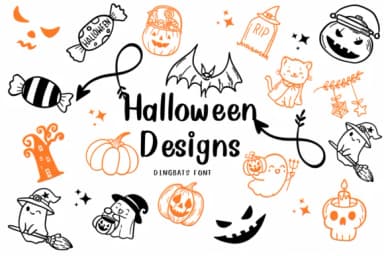 Halloween Designs by CHANOK — Dingbats Font — thumbnail 1