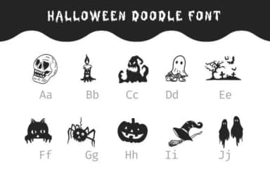 Halloween Doodle by Pui Art — Dingbats Font — thumbnail 7
